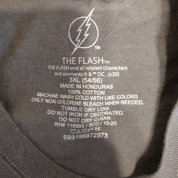 The Flash Distressed T-shirt  3XL (gray) - Picture 2 of 3